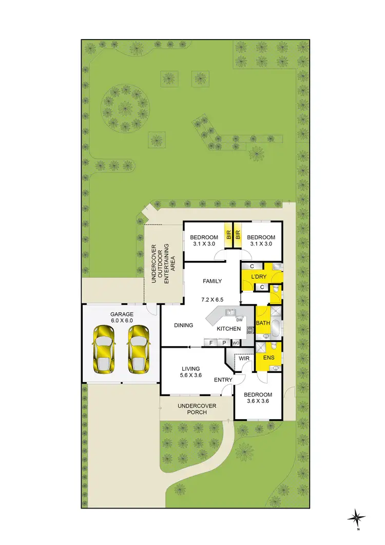 Floorplan of Homely house listing, 15 Enrob Court, Grovedale VIC 3216