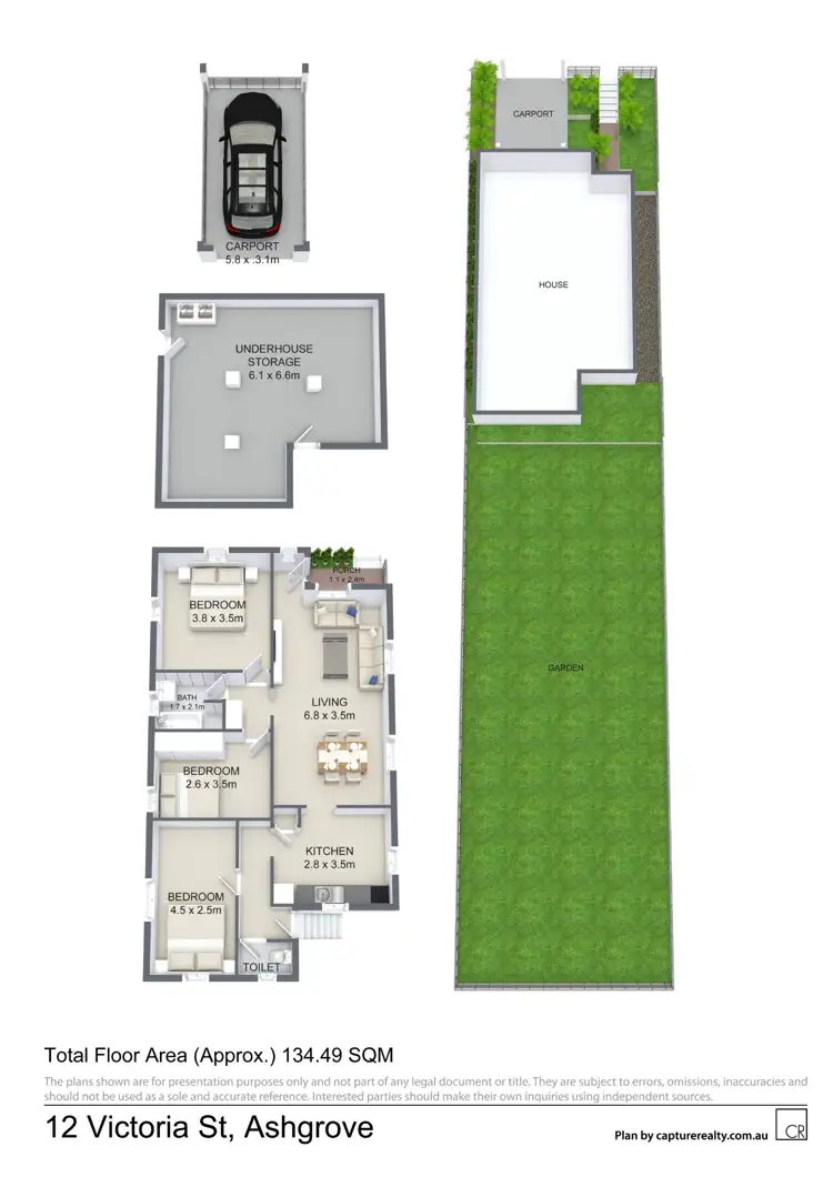 Floorplan of Homely house listing, 12 Victoria Street, Ashgrove QLD 4060
