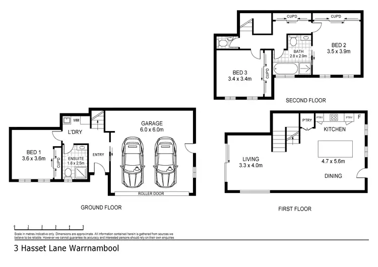 Floorplan of Homely unit listing, 3 Hassett Lane, Warrnambool VIC 3280