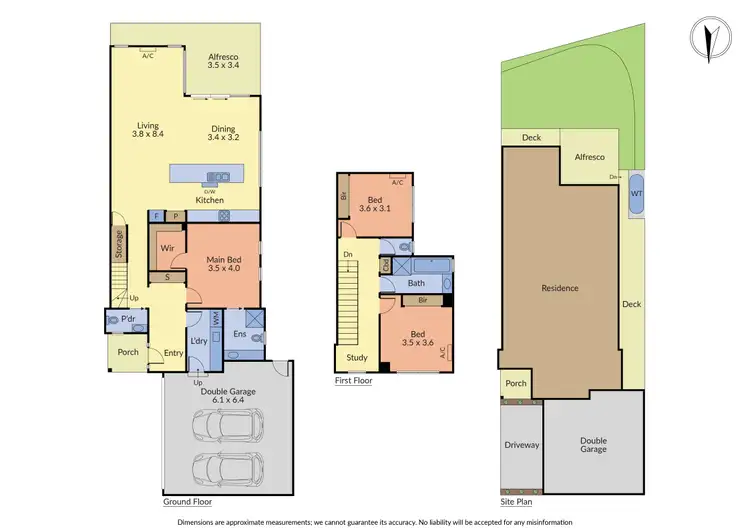 Floorplan of Homely townhouse listing, 3/13 Rosedale Crescent, Ringwood East VIC 3135