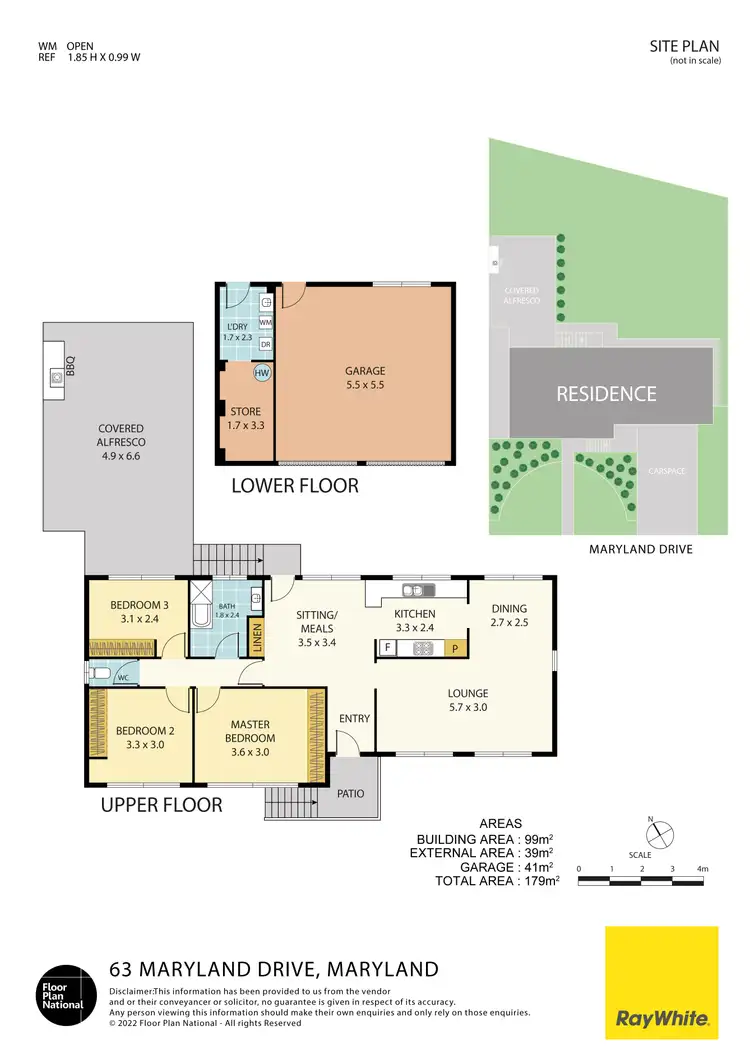 Floorplan of Homely house listing, 63 Maryland Drive, Maryland NSW 2287