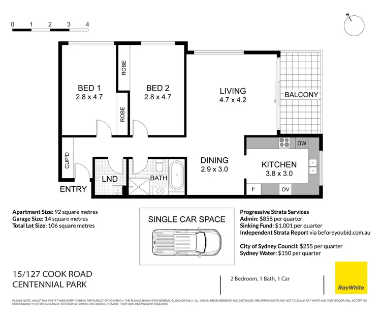 Floorplan of Homely apartment listing, 15/127-131 Cook Road, Centennial Park NSW 2021