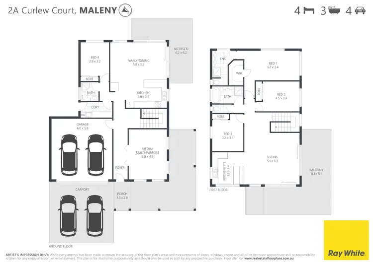 Floorplan of Homely house listing, 2A Curlew Court, Maleny QLD 4552