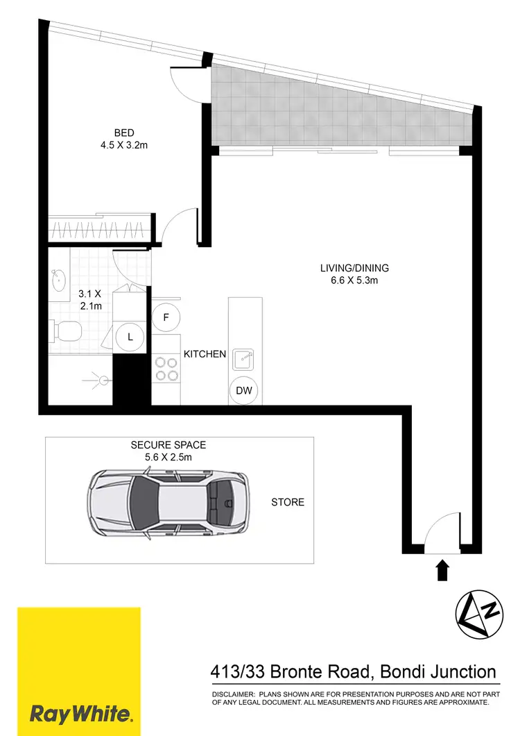 Floorplan of Homely apartment listing, 413/33 Bronte Road, Bondi Junction NSW 2022