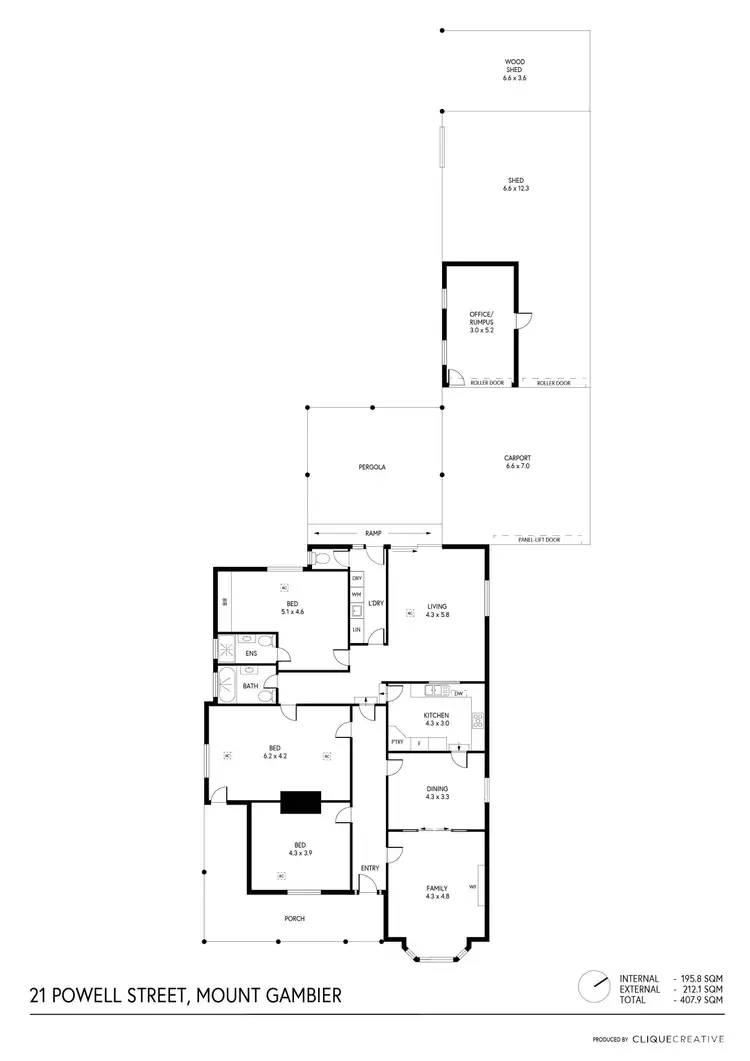 Floorplan of Homely house listing, 21 Powell Street, Mount Gambier SA 5290