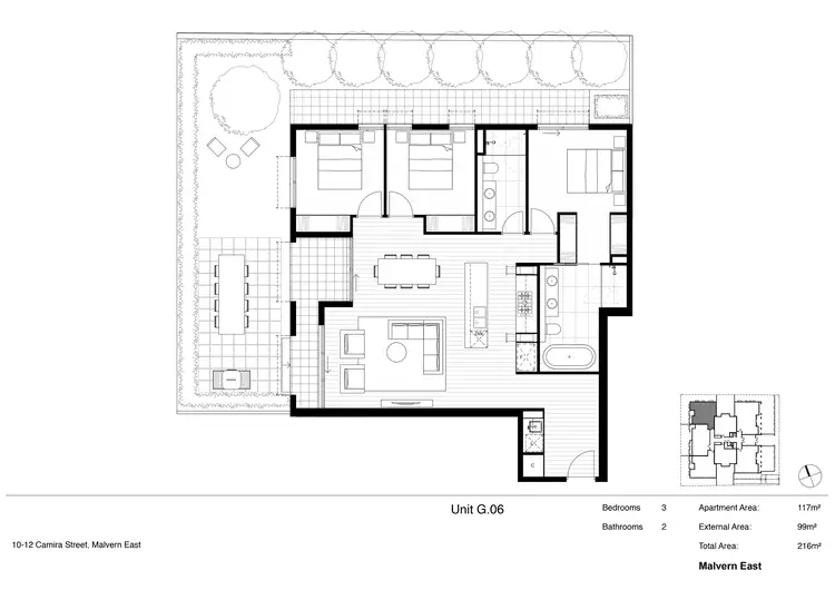 Floorplan of Homely apartment listing, G06/10-12 Camira Street, Malvern East VIC 3145