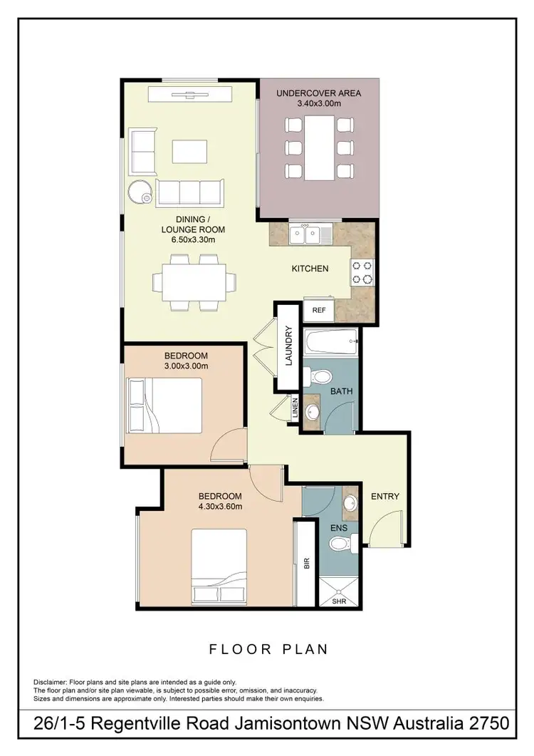 Floorplan of Homely unit listing, 26/1-5 Regentville Road, Jamisontown NSW 2750