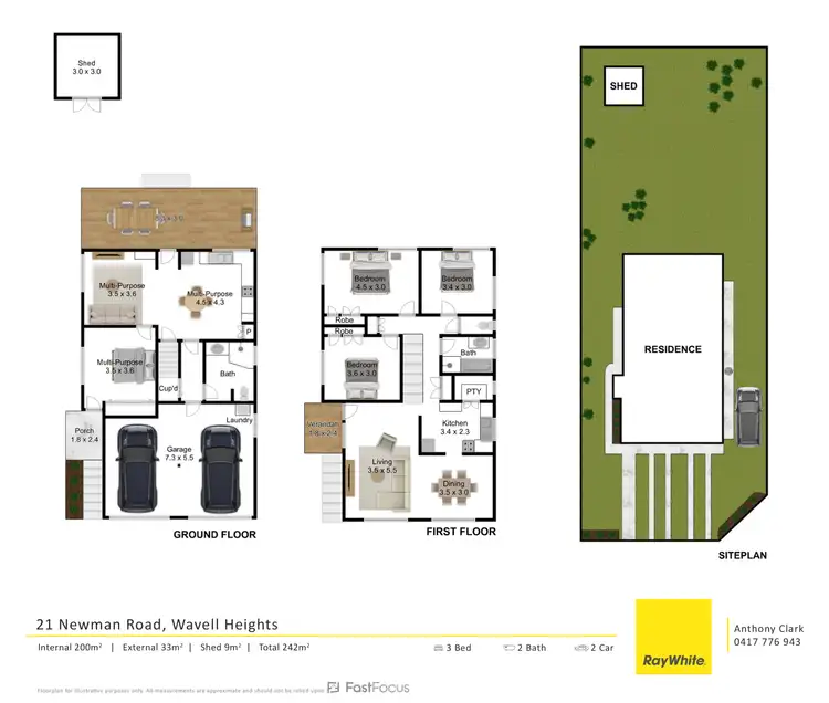 Floorplan of Homely house listing, 21 Newman Road, Wavell Heights QLD 4012