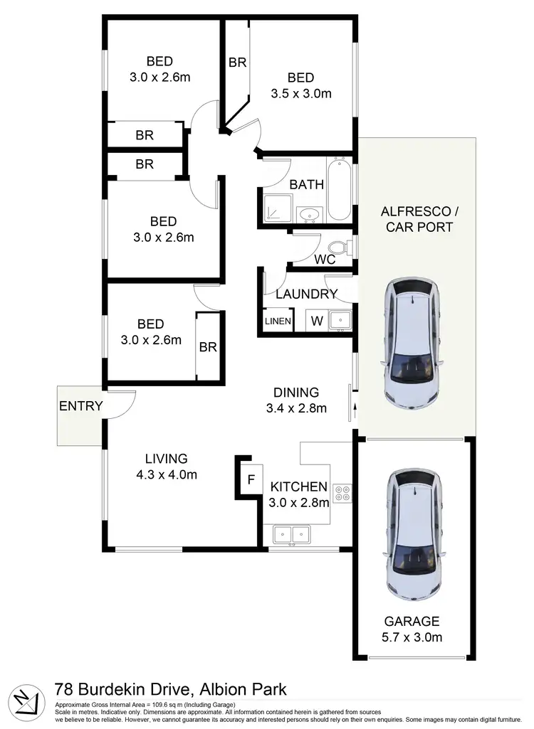 Floorplan of Homely house listing, 78 Burdekin Drive, Albion Park NSW 2527