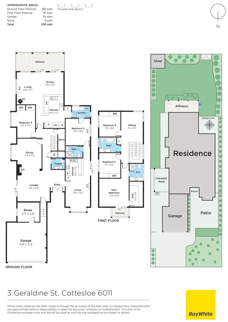 Floorplan of Homely house listing, 3 Geraldine Street, Cottesloe WA 6011