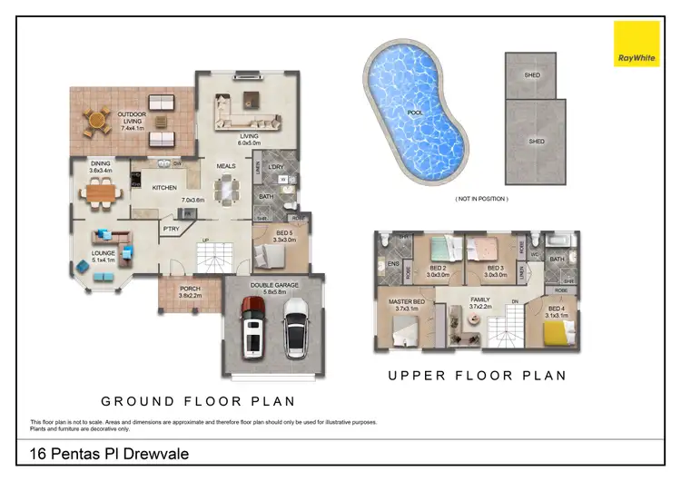 Floorplan of Homely house listing, 16 Pentas Place, Drewvale QLD 4116