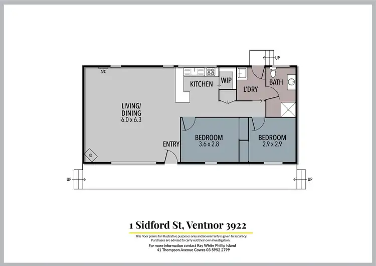 Floorplan of Homely house listing, 1 Sidford Street, Ventnor VIC 3922