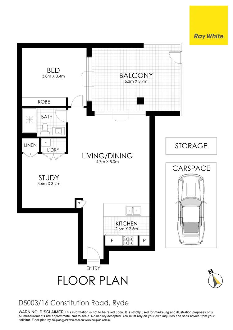 Floorplan of Homely apartment listing, D5003/16 Constitution Road, Ryde NSW 2112