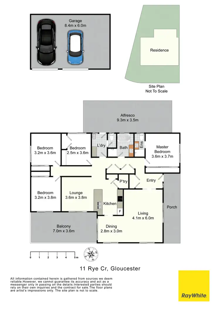 Floorplan of Homely house listing, 11 Rye Crescent, Gloucester NSW 2422