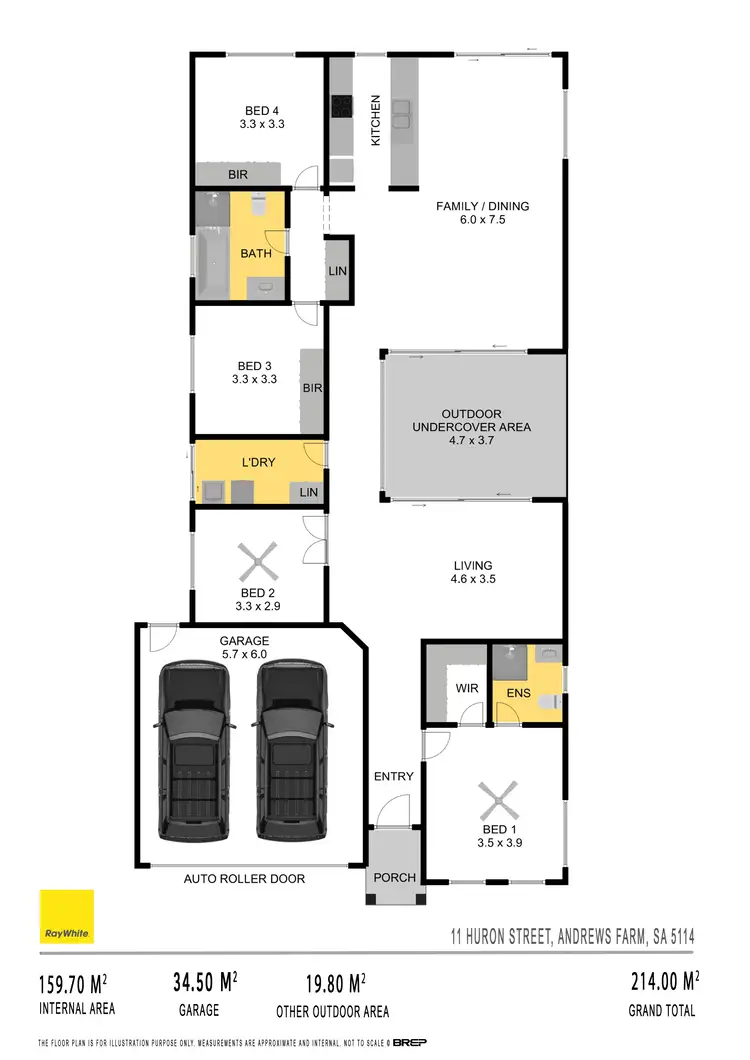 Floorplan of Homely house listing, 11 Huron Street, Andrews Farm SA 5114