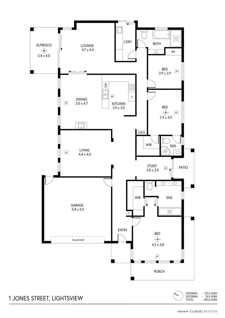 Floorplan of Homely house listing, 1 Jones Street, Lightsview SA 5085