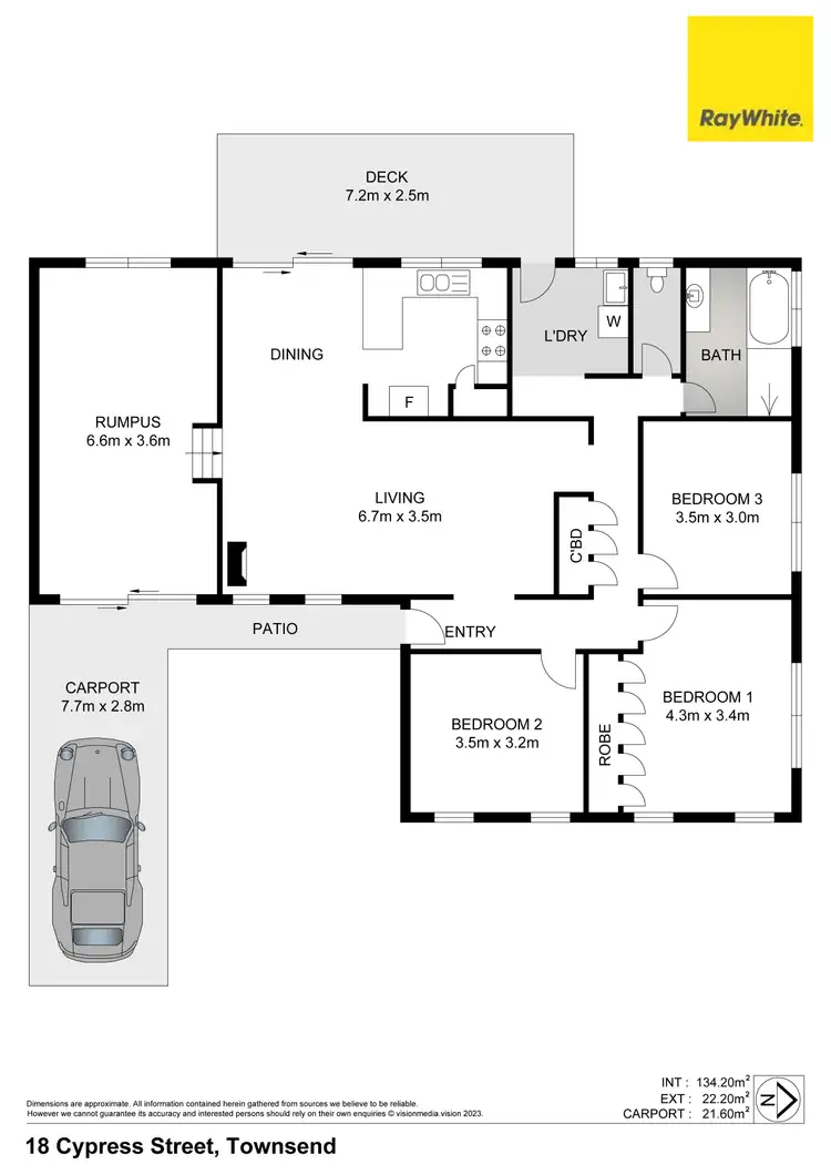 Floorplan of Homely house listing, 18 Cypress Street, Townsend NSW 2463