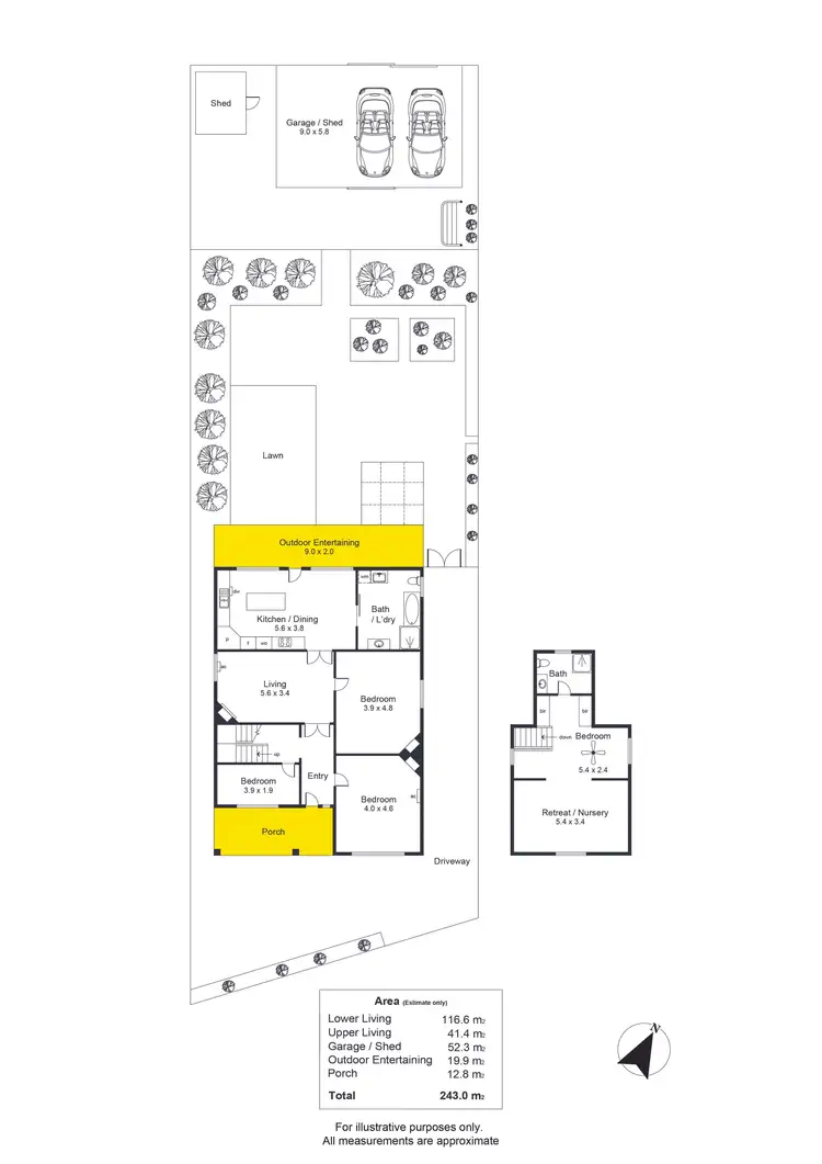 Floorplan of Homely house listing, 22 Creslin Terrace, Camden Park SA 5038