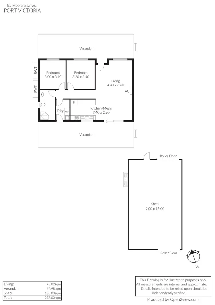 Floorplan of Homely house listing, 85 Moorara Drive, Port Victoria SA 5573