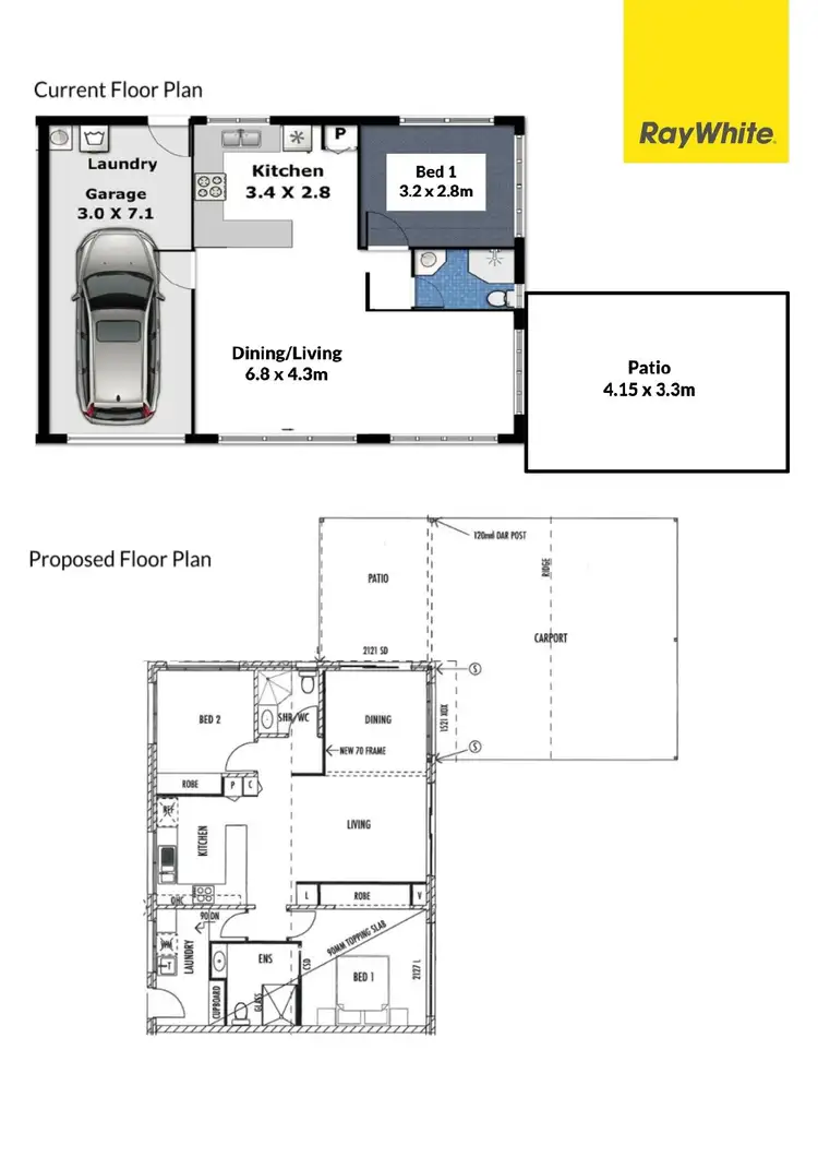 Floorplan of Homely semi-detached listing, 2/24 Malinya Drive, Buddina QLD 4575