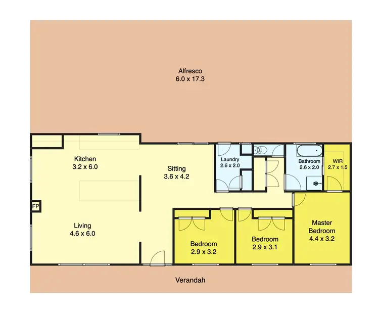 Floorplan of Homely house listing, 19 Acacia Road, Dereel VIC 3352