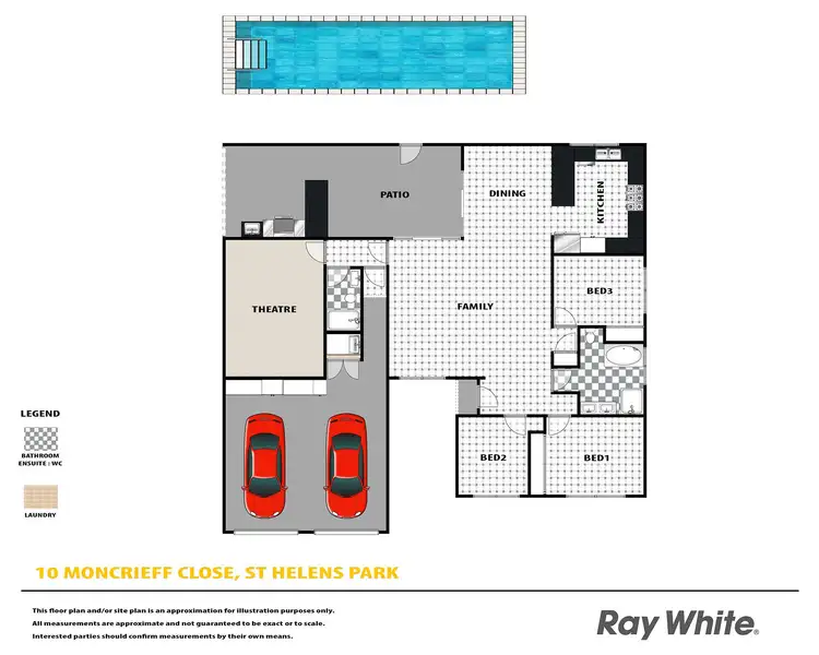 Floorplan of Homely house listing, 10 Moncrieff Close, St Helens Park NSW 2560