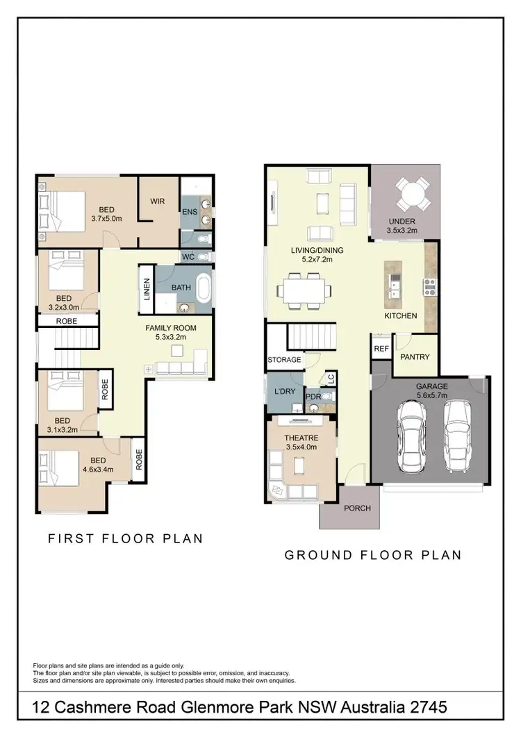 Floorplan of Homely other listing, 12 Cashmere Road, Glenmore Park NSW 2745