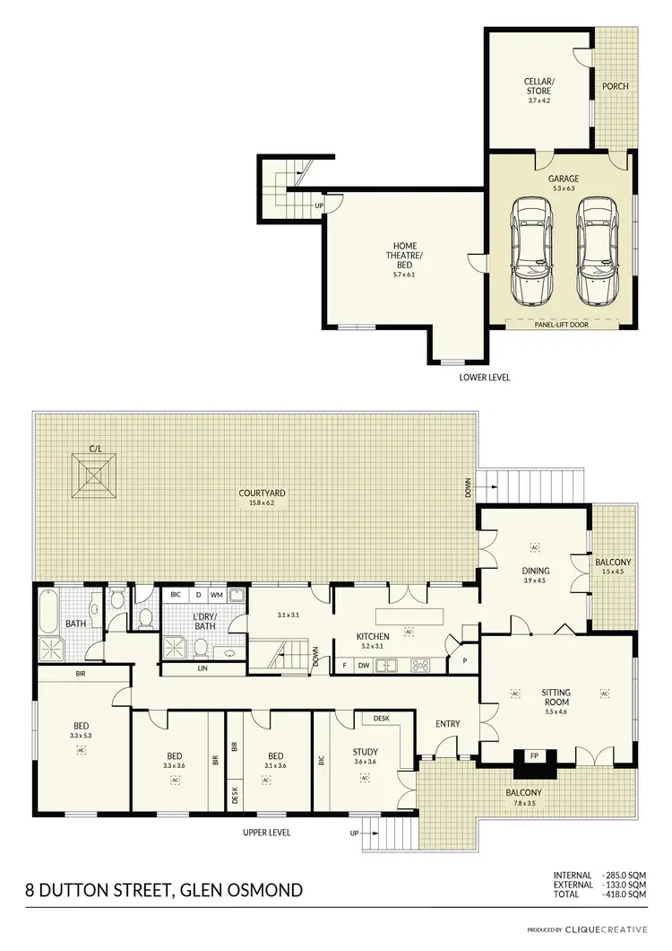 Floorplan of Homely house listing, 8 Dutton Street, Glen Osmond SA 5064