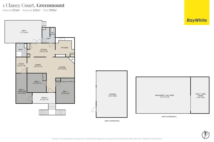 Floorplan of Homely rural property listing, "Bonnie View" 1 Clancy Court, Greenmount QLD 4359