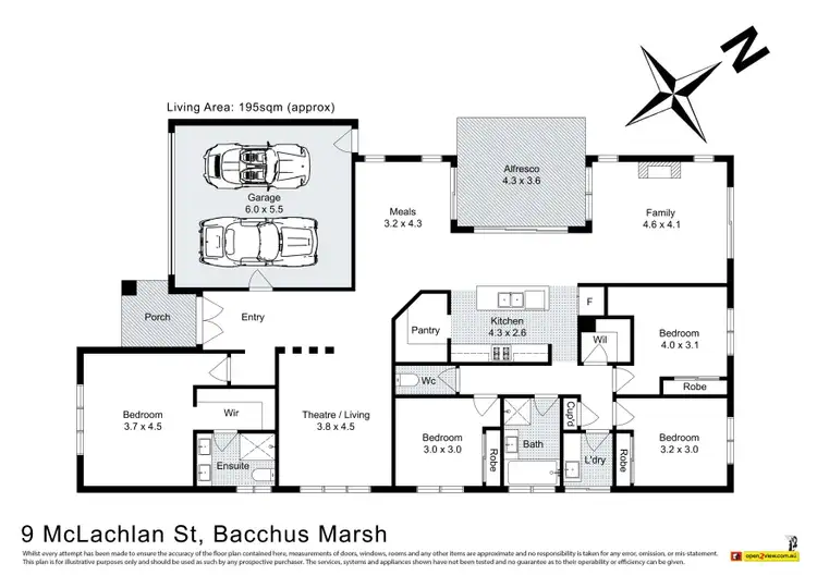 Floorplan of Homely house listing, 9 McLachlan Street, Bacchus Marsh VIC 3340