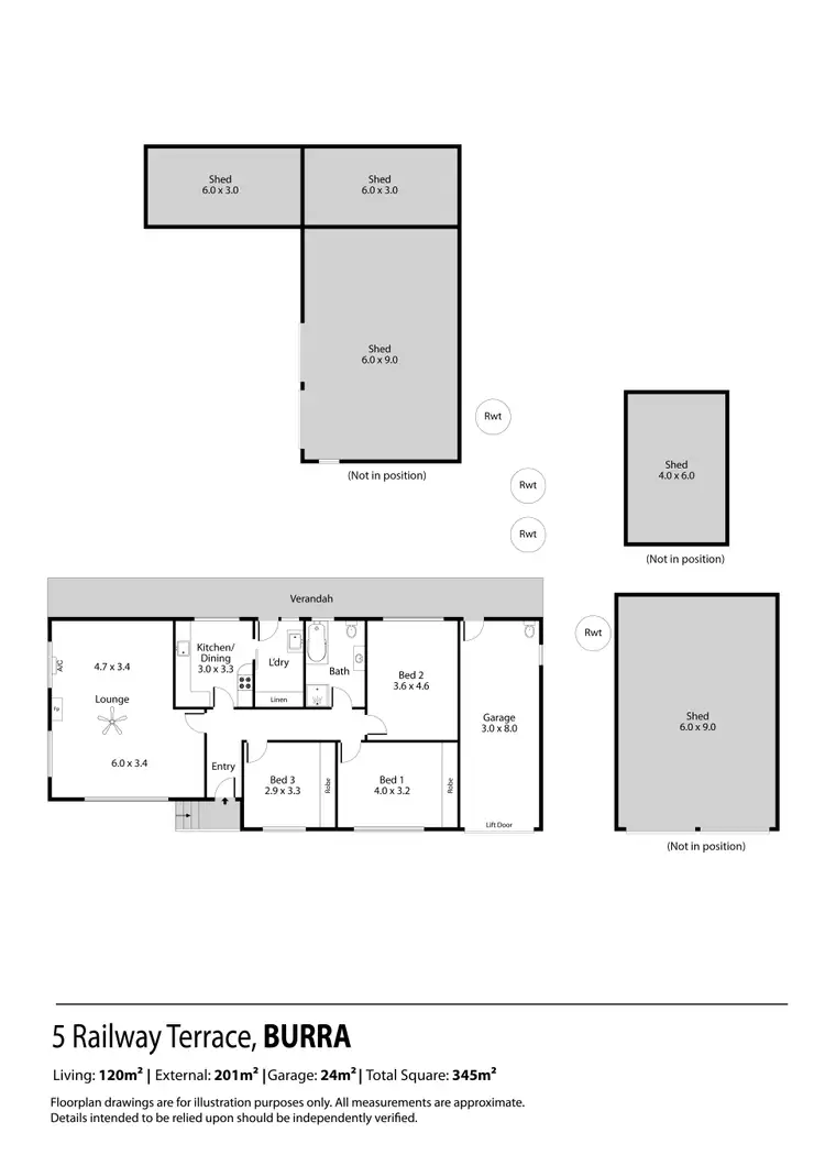 Floorplan of Homely house listing, 5 Railway Terrace, Burra SA 5417