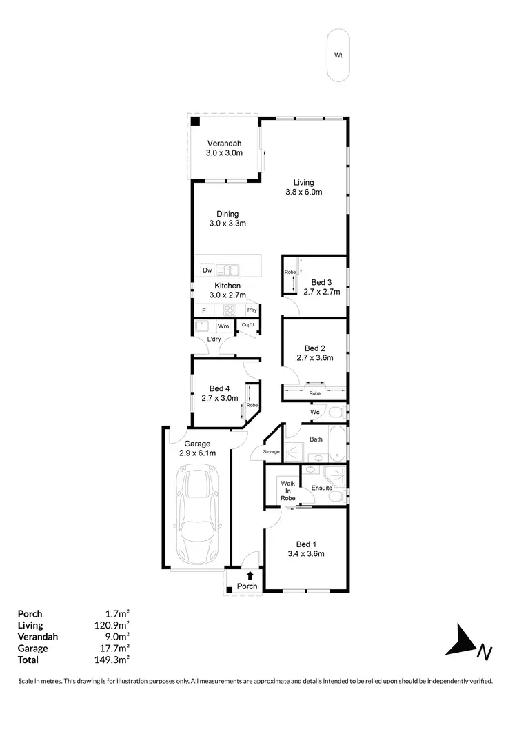 Floorplan of Homely house listing, 91 Pitman Road, Windsor Gardens SA 5087