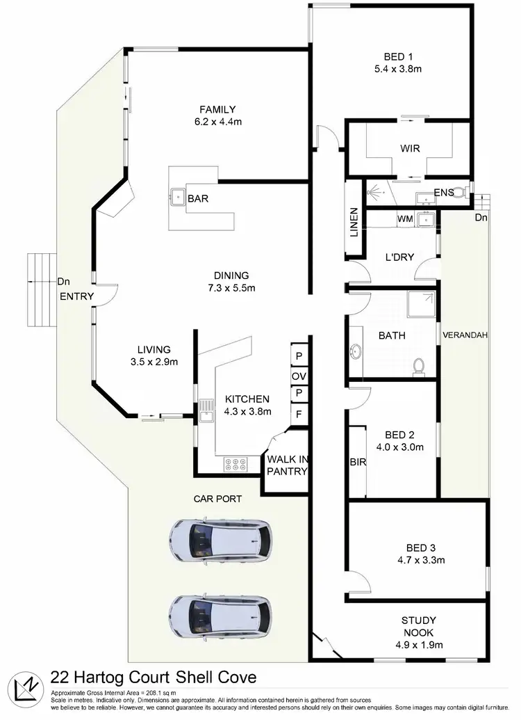 Floorplan of Homely house listing, 22 Hartog Court, Shell Cove NSW 2529