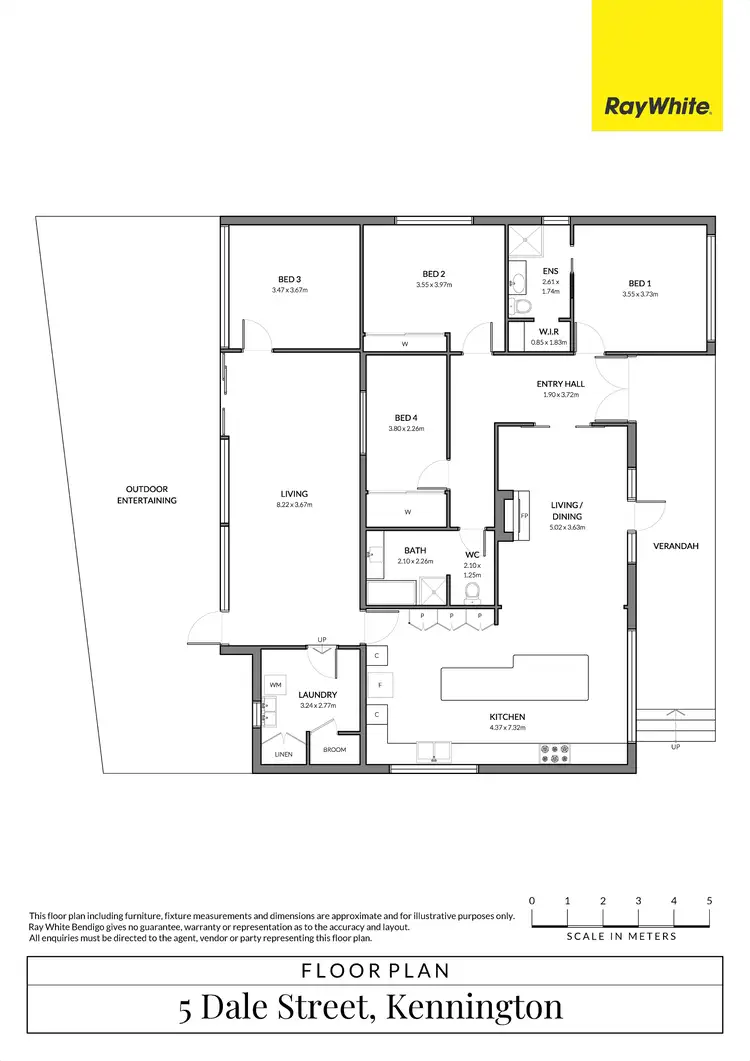 Floorplan of Homely house listing, 5 Dale Street, Kennington VIC 3550