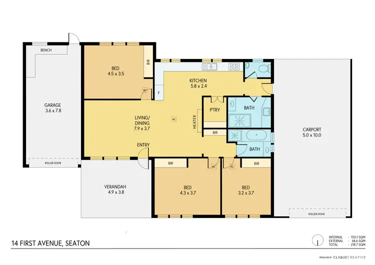 Floorplan of Homely house listing, 14 First Avenue, Seaton SA 5023