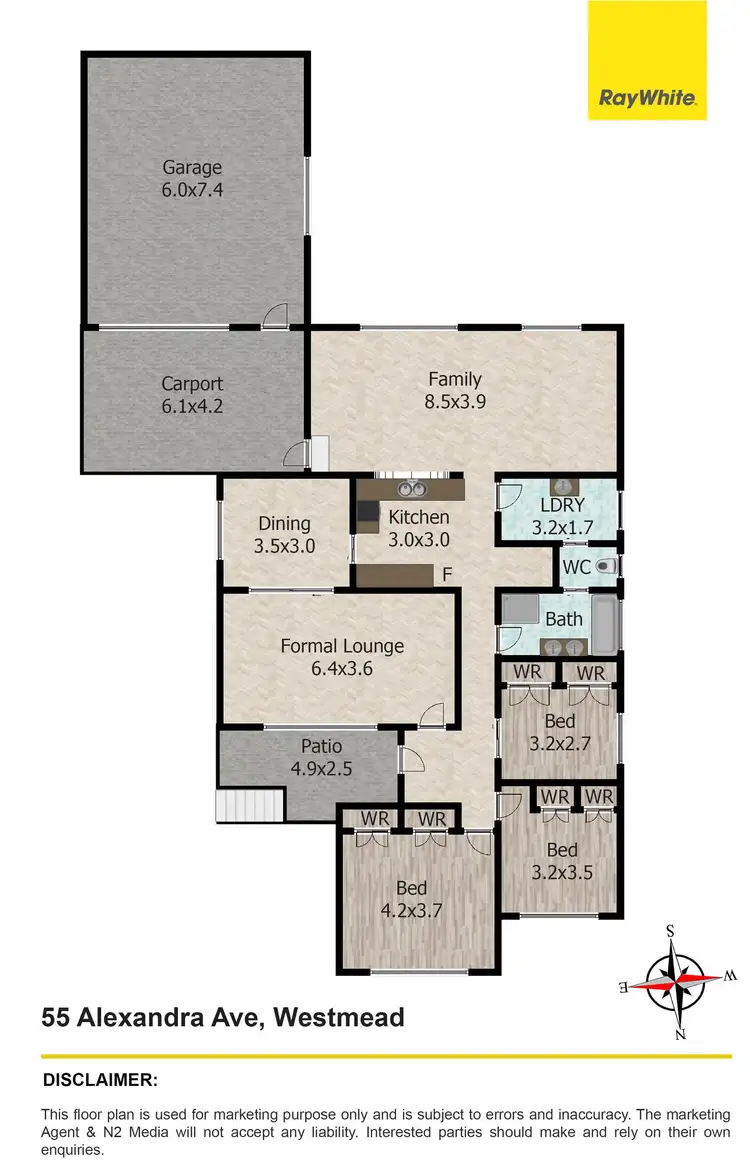 Floorplan of Homely house listing, 55 Alexandra Avenue, Westmead NSW 2145
