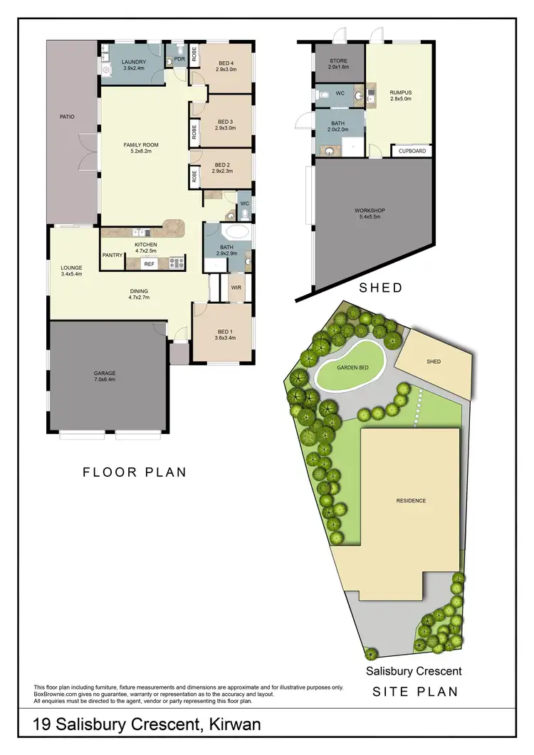 Floorplan of Homely house listing, 19 Salisbury Crescent, Kirwan QLD 4817