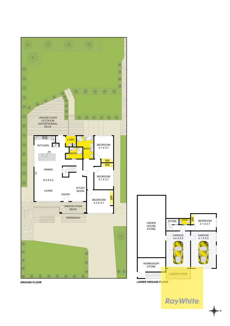 Floorplan of Homely house listing, 107 North Valley Road, Highton VIC 3216