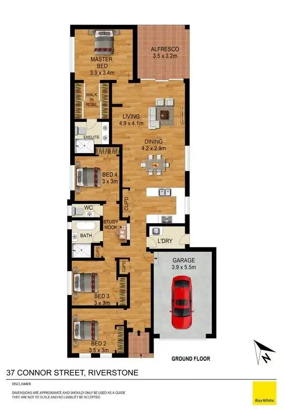 Floorplan of Homely house listing, 37 Connor Street, Riverstone NSW 2765