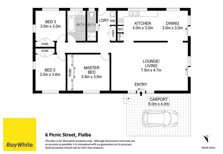 Floorplan of Homely house listing, 6 Picnic Street, Pialba QLD 4655