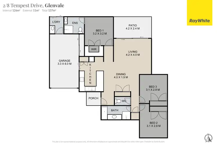 Floorplan of Homely unit listing, 2/8 Tempest Drive, Glenvale QLD 4350