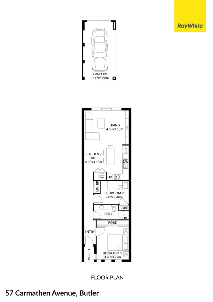 Floorplan of Homely house listing, 57 Carmathen Avenue, Butler WA 6036