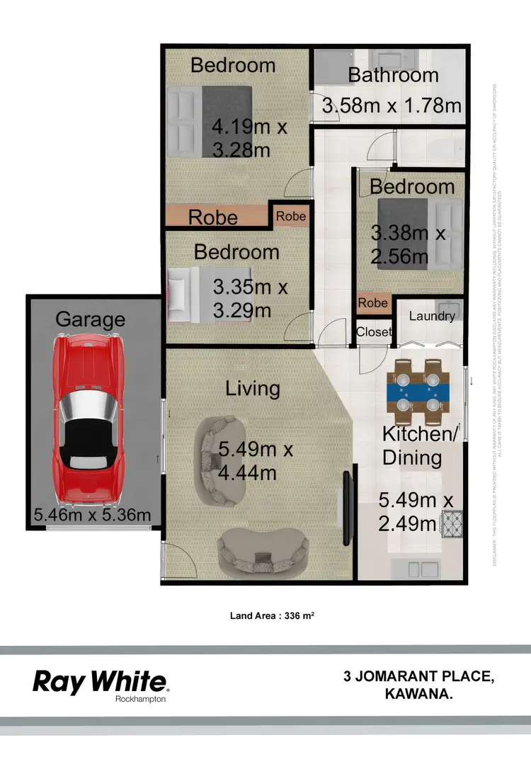 Floorplan of Homely house listing, 3 Jomarant Place, Kawana QLD 4701