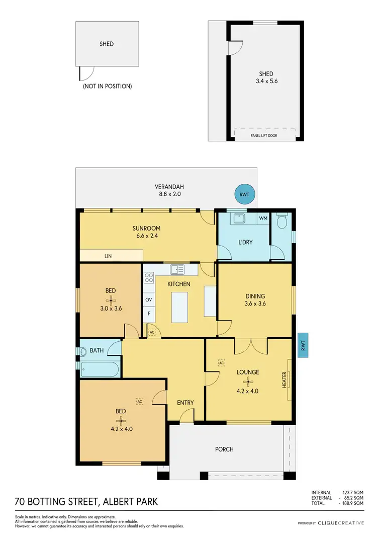 Floorplan of Homely house listing, 70 Botting Street, Albert Park SA 5014