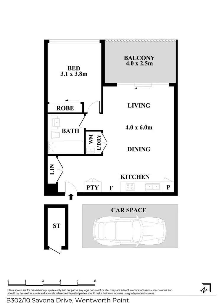 Floorplan of Homely apartment listing, 302/10 Savona Drive, Wentworth Point NSW 2127