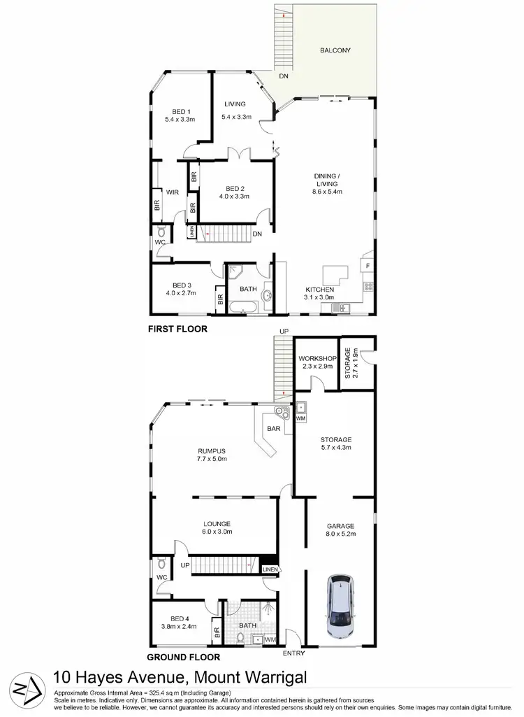 Floorplan of Homely house listing, 10 Hayes Avenue, Mount Warrigal NSW 2528