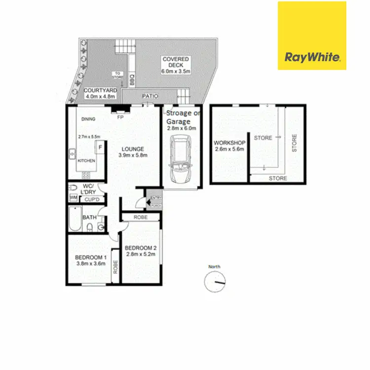 Floorplan of Homely villa listing, 2/140 Greenacre Road, Greenacre NSW 2190