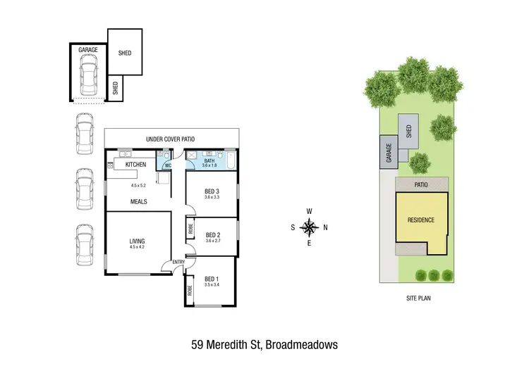 Floorplan of Homely house listing, 59 Meredith Street, Broadmeadows VIC 3047
