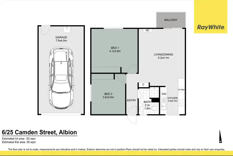 Floorplan of Homely unit listing, 6/25 Camden Street, Albion QLD 4010