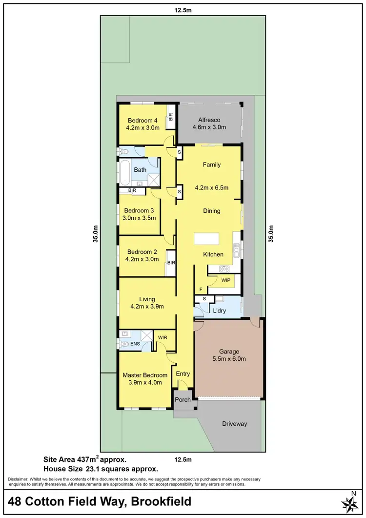 Floorplan of Homely house listing, 48 Cotton Field Way, Brookfield VIC 3338
